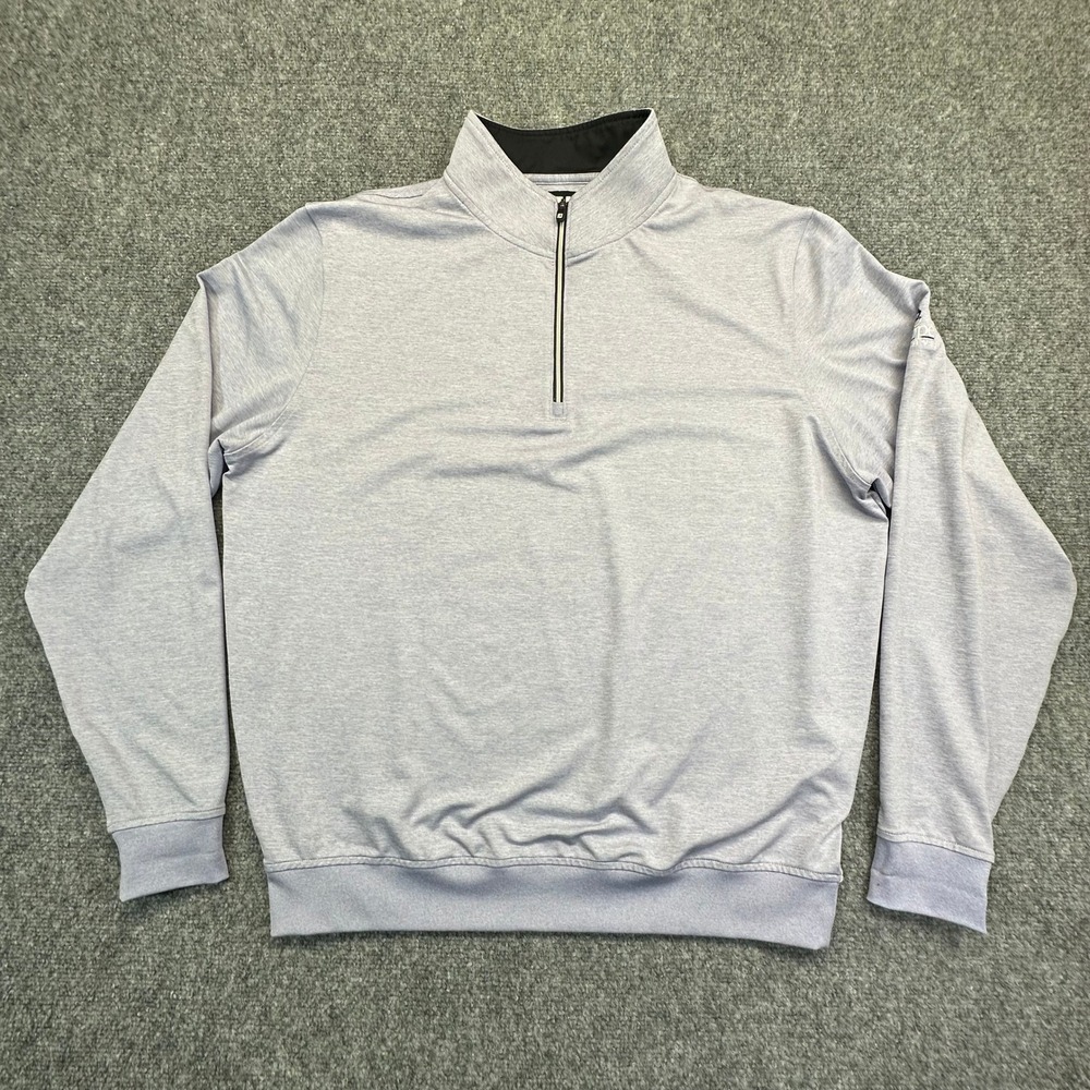 FootJoy Pullover Mens Large Lavender Callippe Preserve‎ Quarter Zip Golf Sweater